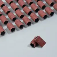 Насадки для педикюра, 100 шт, абразивность 120, в футляре