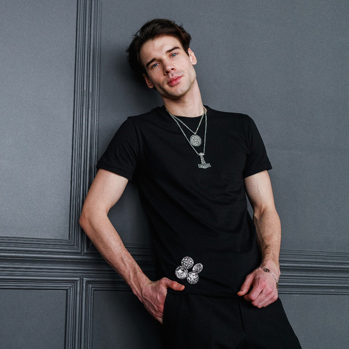 Кулон-амулет «Коловрат» слава роду, цвет чернёное серебро, 50 см