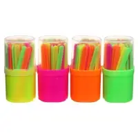 Счетные палочки 50 штук в пенале &laquo;Фонарики&raquo; Calligrata, неоновые, МИКС