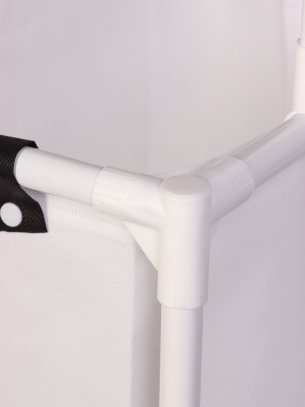 Корзина для белья складная 28х39х95 см, цвет черный, белый Корзина для белья складная 28х39х95 см, цвет черный, белый