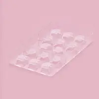 Форма для конфет и шоколада &laquo;Конструктор&raquo;, пластик, 20&times;12&times;2.5 см, 14 ячеек 2.8&times;2.8&times;0.8 см, прозрачная