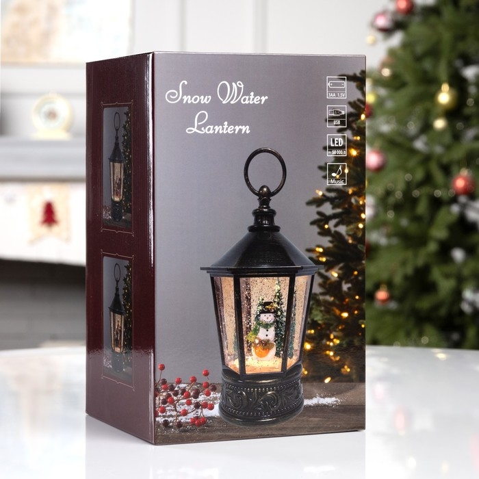 Фигура светодиодная «Снежные чудеса», 22х14 см, музыка, батарейки ААх3 (не в комплекте), USB, свечение тёплое белое Фигура светодиодная «Снежные чудеса», 22х14 см, музыка, батарейки ААх3 (не в комплекте), USB, свечение тёплое белое