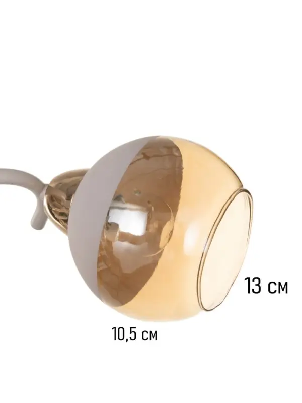 Люстра потолочная BayerLux &laquo;Анден&raquo;, 3хЕ27, 40 Вт, бело-золотой, 51&times;51&times;22 см