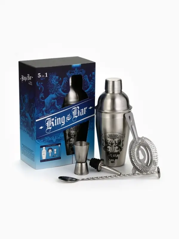 Набор для приготовления коктейлей &laquo;Король бара&raquo;: 5 предметов