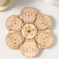 Подставка под горячее &laquo;Овечка&raquo; 19см, можжевельник, фанера