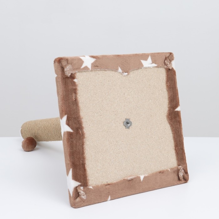 Когтеточка  Когтеточка "Столбик" на подставке,  54 х 31 см, джут,  микс цветов