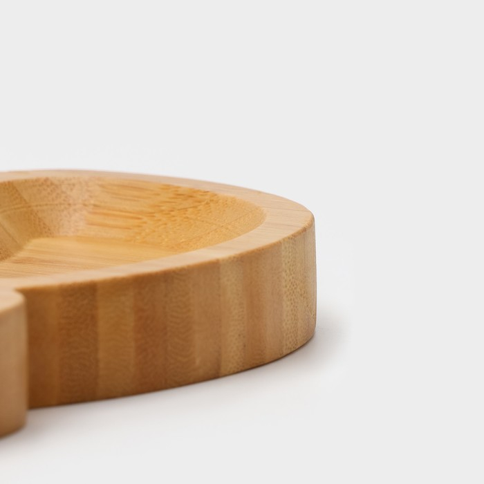 Менажница Доляна «Вертиго», 19,5×19,5 см, бамбук Менажница Доляна «Вертиго», 19,5×19,5 см, бамбук