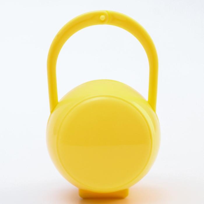 Контейнер для хранения и стерилизации детских сосок и пустышек, цвет желтый