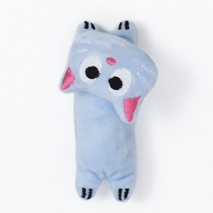 Игрушка для кошек с кошачьей мятой  Игрушка для кошек с кошачьей мятой "Киса", 11 см, голубая