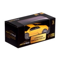 Машина металлическая LAMBORGHINI MURCIELAGO LP 670-4 SV, 1:64, цвет жёлтый