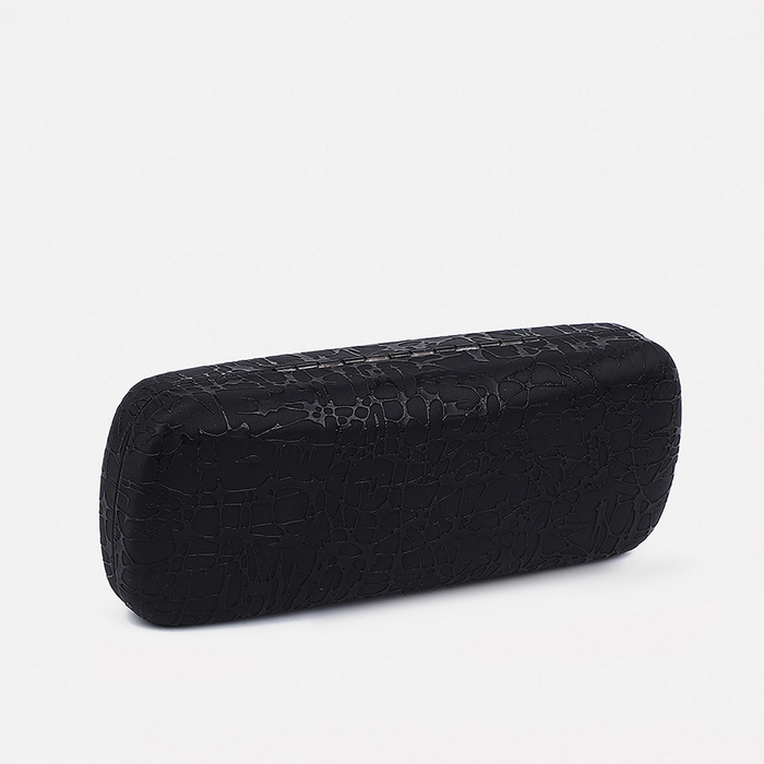 Футляр для очков на хлопушке, длина 15,5 см, цвет чёрный Футляр для очков на хлопушке, длина 15,5 см, цвет чёрный