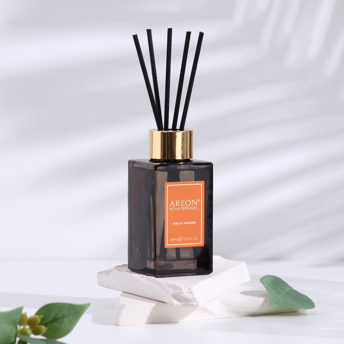 Диффузор ароматический для дома Areon Sticks Premium, 85 мл, Диффузор ароматический для дома Areon Sticks Premium, 85 мл, "Gold Amber"