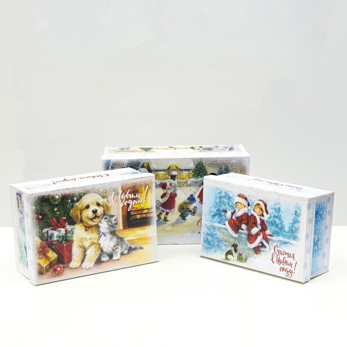 Набор коробок Набор коробок "Волшебная сказка", 10 в 1, 30,5 х 19,5 х 12- 12 х 7 х 4 см