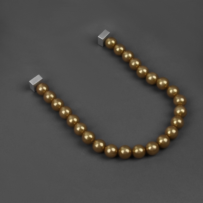 Подхват для штор «Бусы из жемчуга», d = 1,5 см, 40 ± 1 см, цвет коричневый Подхват для штор «Бусы из жемчуга», d = 1,5 см, 40 ± 1 см, цвет коричневый