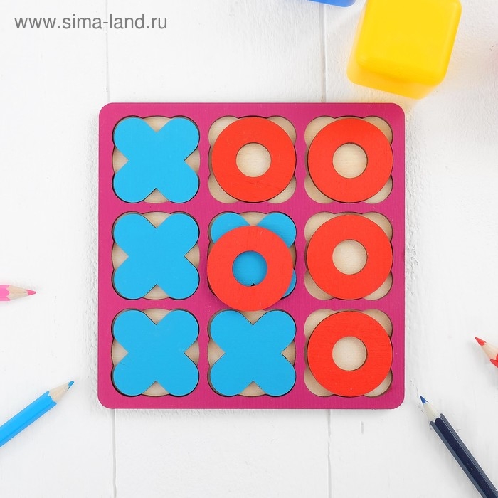 Рамка-вкладыш «Крестики - нолики» МИКС, 10 элементов Рамка-вкладыш «Крестики - нолики» МИКС, 10 элементов