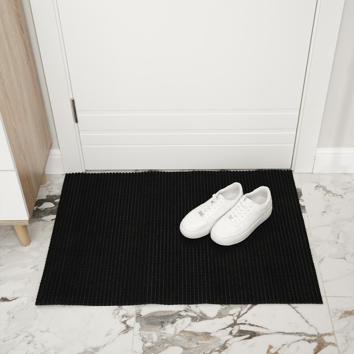 Покрытие ковровое щетинистое «Травка», 60×90 см, цвет чёрный Покрытие ковровое щетинистое «Травка», 60×90 см, цвет чёрный