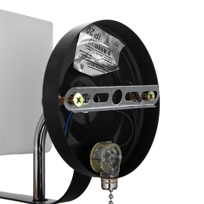 Бра Бра "Лиана" 1x60Вт E27 хром-коричневый 23х13х20 см.