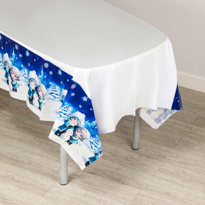 Скатерть новогодняя одноразовая &laquo;Аниме&raquo; 180х137 см
