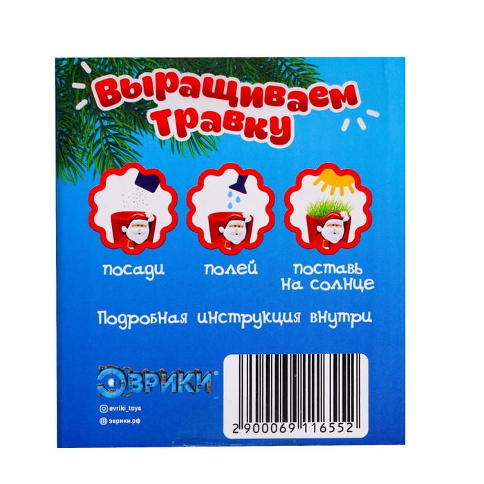 Набор для опытов «Выращиваем травку: Дед Мороз» Набор для опытов «Выращиваем травку: Дед Мороз»