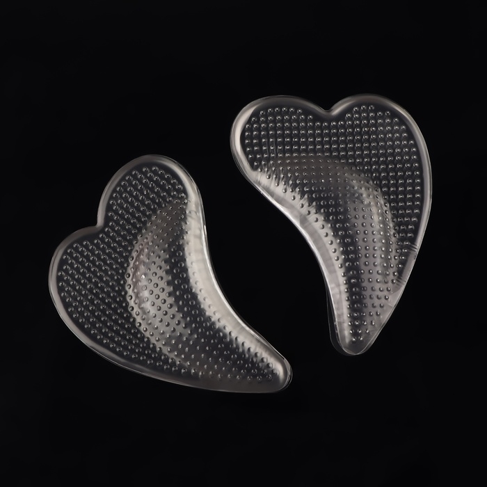 Супинаторы для обуви, на клеевой основе, силиконовые, 10 × 7 см, пара, цвет прозрачный Супинаторы для обуви, на клеевой основе, силиконовые, 10 × 7 см, пара, цвет прозрачный