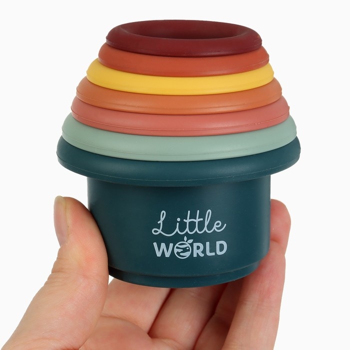 Стаканчики силиконовые, 7 шт., цветные, Mum&Baby Стаканчики силиконовые, 7 шт., цветные, Mum&Baby