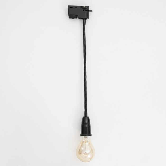 Светильник трековый Светильник трековый "Снейк" Е27 40Вт черный 3,5х3,5х40см