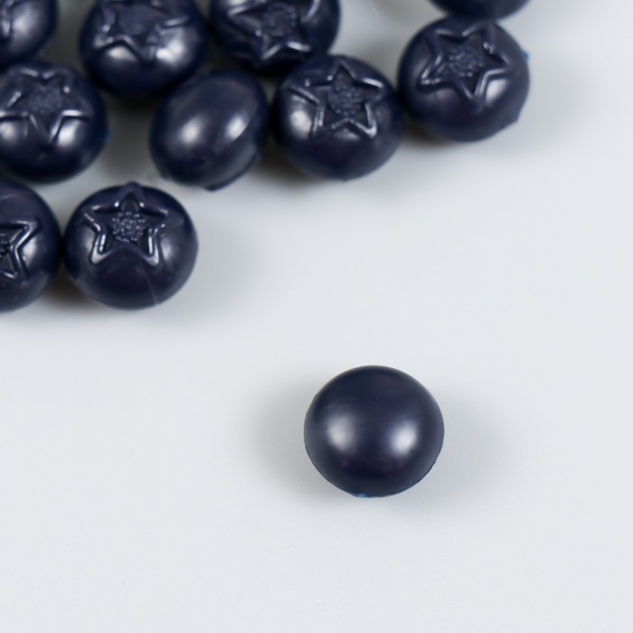 Декор для творчества PVC Декор для творчества PVC "Ягода черника" набор 20 шт 1,1х0,8х0,6 см