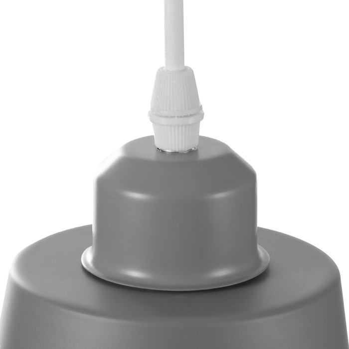 Светильник BayerLux Подвес "Цилиндр" 1x40Вт E27 серый 13х13х16-96 см