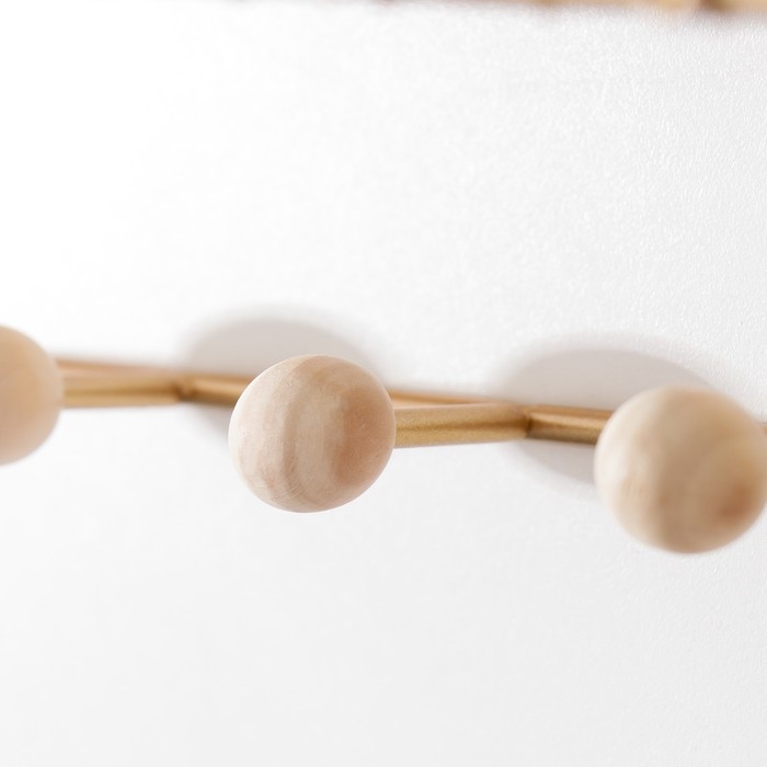 Крючки декоративные металл Крючки декоративные металл "Сеть" золото 15,5х12х35 см