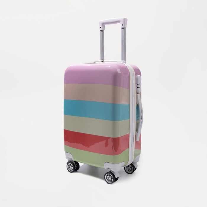 Чемодан малый 36 л (S), отдел на молнии, кодовый замок, цвет разноцветный Чемодан малый 36 л (S), отдел на молнии, кодовый замок, цвет разноцветный