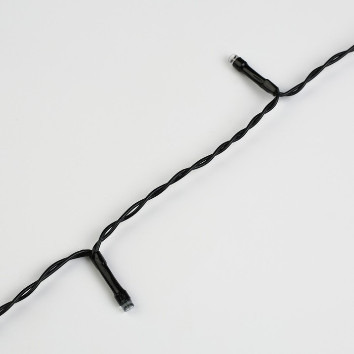 Гирлянда «Нить» 5 м, IP44, тёмная нить, 50 LED, свечение жёлтое/аквамарин, 2 режима, солнечная батарея Гирлянда «Нить» 5 м, IP44, тёмная нить, 50 LED, свечение жёлтое/аквамарин, 2 режима, солнечная батарея