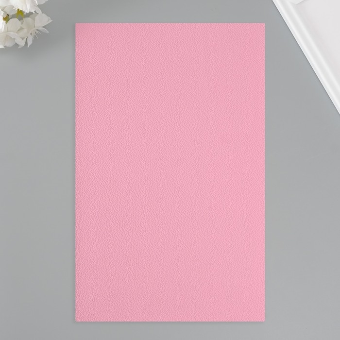 Лист для творчества иск.кожа Лист для творчества иск.кожа "Рисунок Личи" розовый лист 33х20 см толщина 0,7 мм