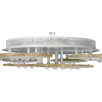 Люстра с ПДУ 2213/9 LED 245Вт диммер RGB белый 62х62х10 см BayerLux