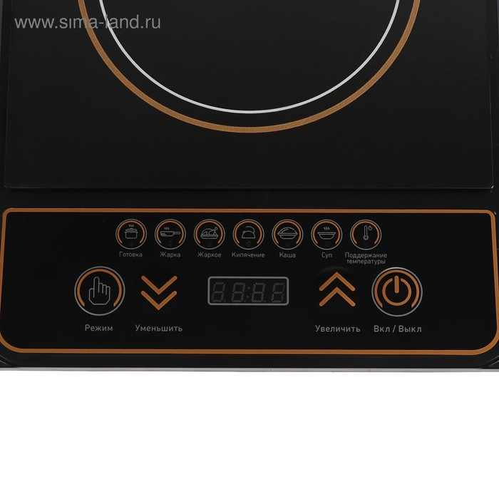 Плитка электрическая Luazon LIP-001, индукционная, 1 конфорка, 2100 Вт, чёрная Плитка электрическая Luazon LIP-001, индукционная, 1 конфорка, 2100 Вт, чёрная