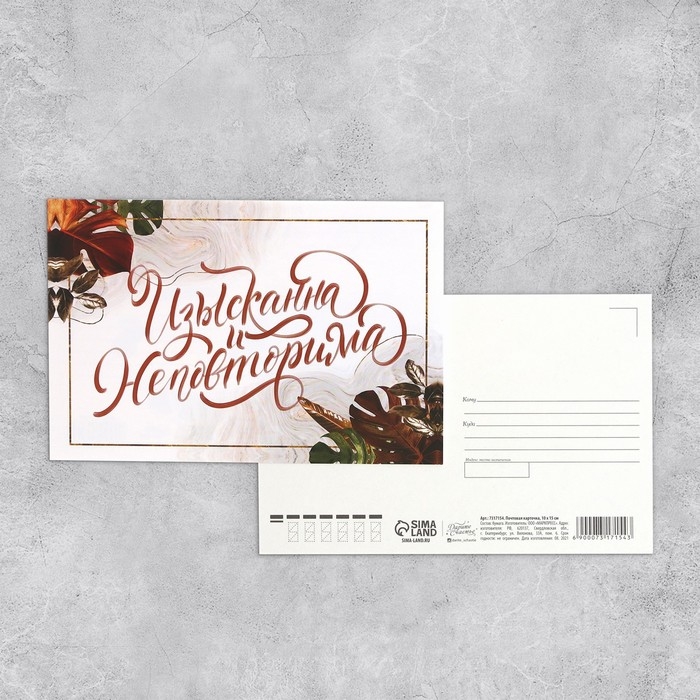 Набор почтовых карточек  Набор почтовых карточек "Универсальный" , 20 шт, 10 × 15 см