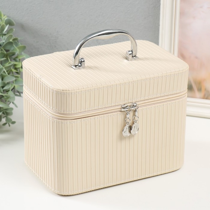 Шкатулка кожзам с зеркалом  Шкатулка кожзам с зеркалом "Локки. Белый" набор 3 шт 21х13,5х13;18,5х10,5х10;16,5х15х23 см