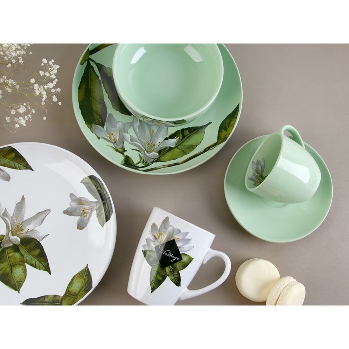 Чайная пара Lemon flowers, 250 мл Чайная пара Lemon flowers, 250 мл