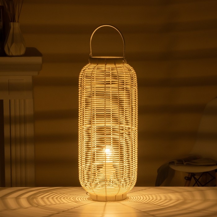 Настольная лампа Настольная лампа "Нава" Е27 15Вт белый 25х25х60 см RISALUX