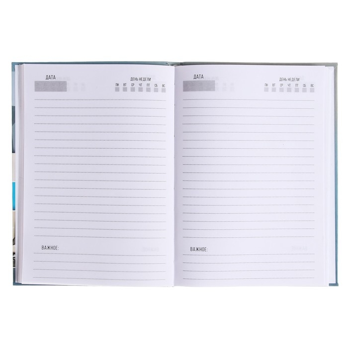 Ежедневник недатированный на сшивке А5 136 листов, интегральная обложка, матовая ламинация, выборочный лак Ежедневник недатированный на сшивке А5 136 листов, интегральная обложка, матовая ламинация, выборочный лак "Коллаж интер"
