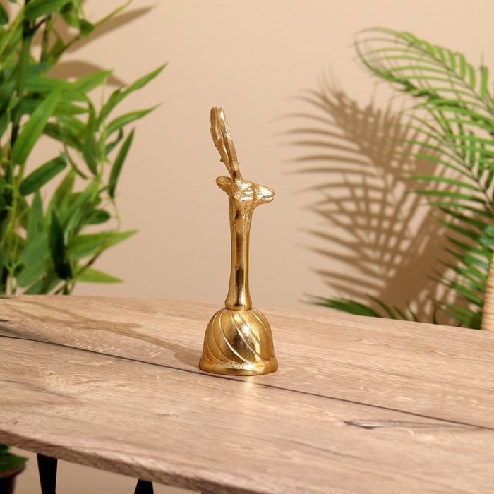 Колокольчик  Колокольчик "Олень" алюминий 6х7х20 см