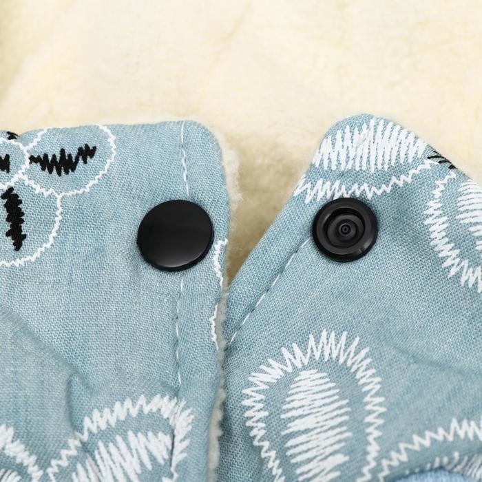 Куртка для собак с цветами, M (ДС 25 см, ОШ 26 см, ОГ 37 см), голубая Куртка для собак с цветами, M (ДС 25 см, ОШ 26 см, ОГ 37 см), голубая