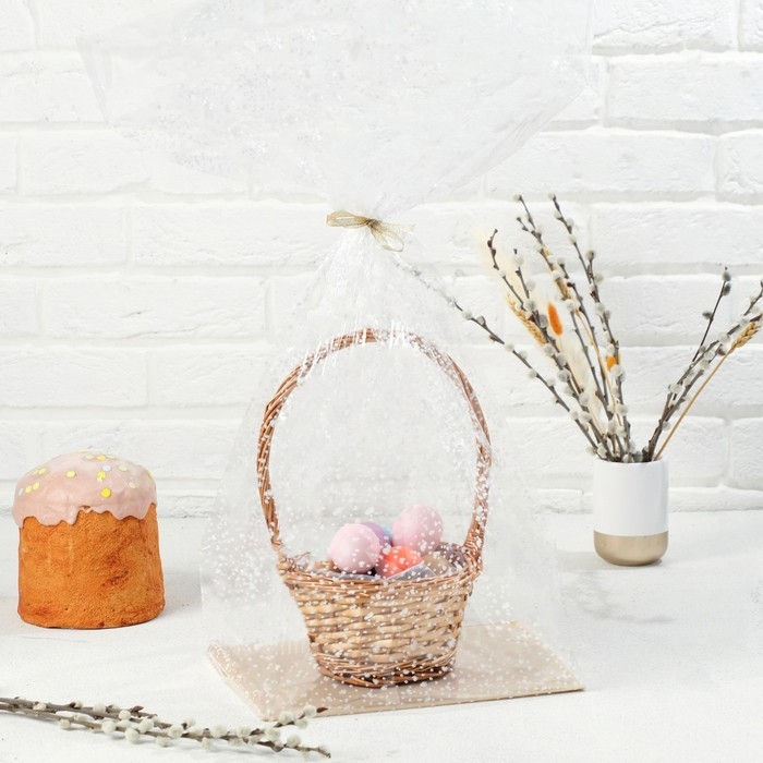 Пакет  Пакет "Подарочный", с жестким дном, микс, 22 х 28 х 57 см