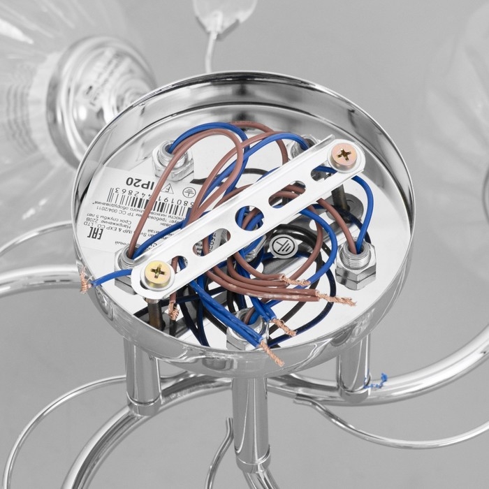 Люстра потолочная Дебра 5х40Вт Е27 Хром 52x52x22 см Люстра потолочная Дебра 5х40Вт Е27 Хром 52x52x22 см