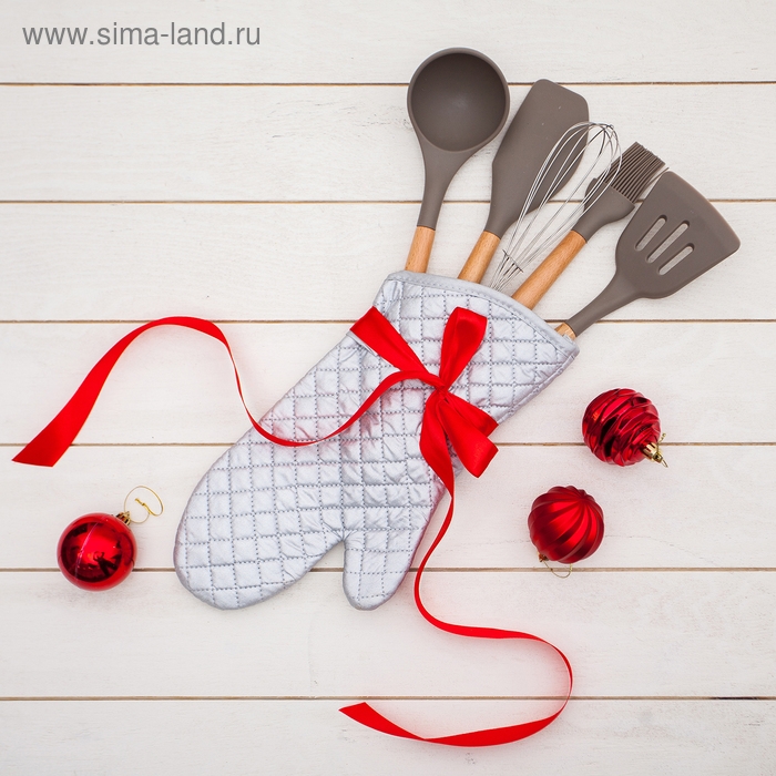 Лопатка с прорезями Доляна «Брауни», 32×7 см, цвет серый/бежевый Лопатка с прорезями Доляна «Брауни», 32×7 см, цвет серый/бежевый