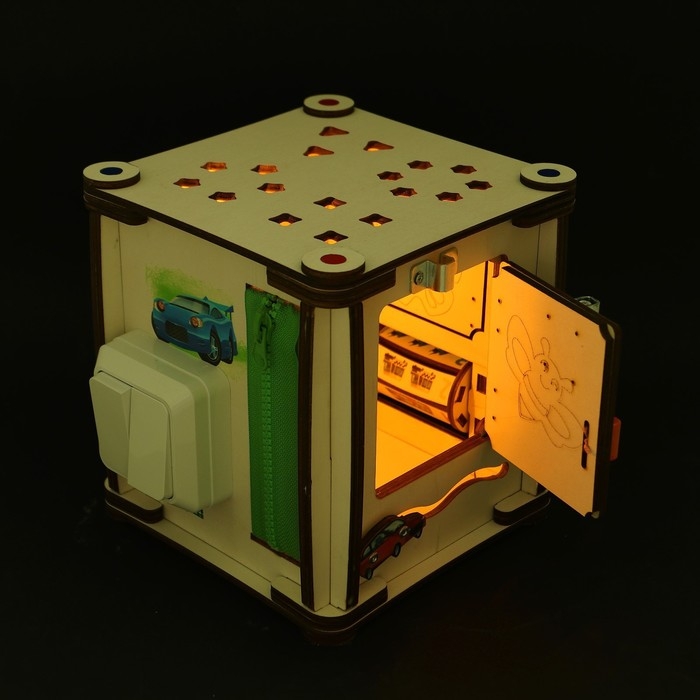 Бизикуб «Транспорт» со светом Бизикуб «Транспорт» со светом