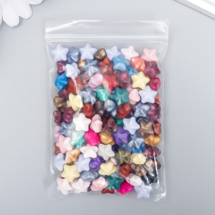 Сургуч в гранулах в пакете Сургуч в гранулах в пакете "Звёздочки" разноцветные 55 гр 12х8 см