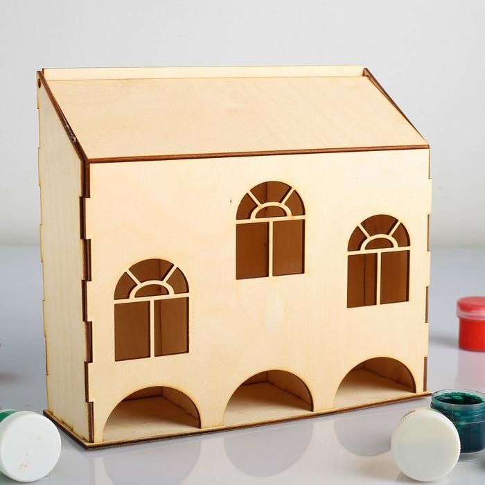 Заготовка для декупажа Заготовка для декупажа "Чайный домик низкий" 3 секции 25 х 8 х 23 см