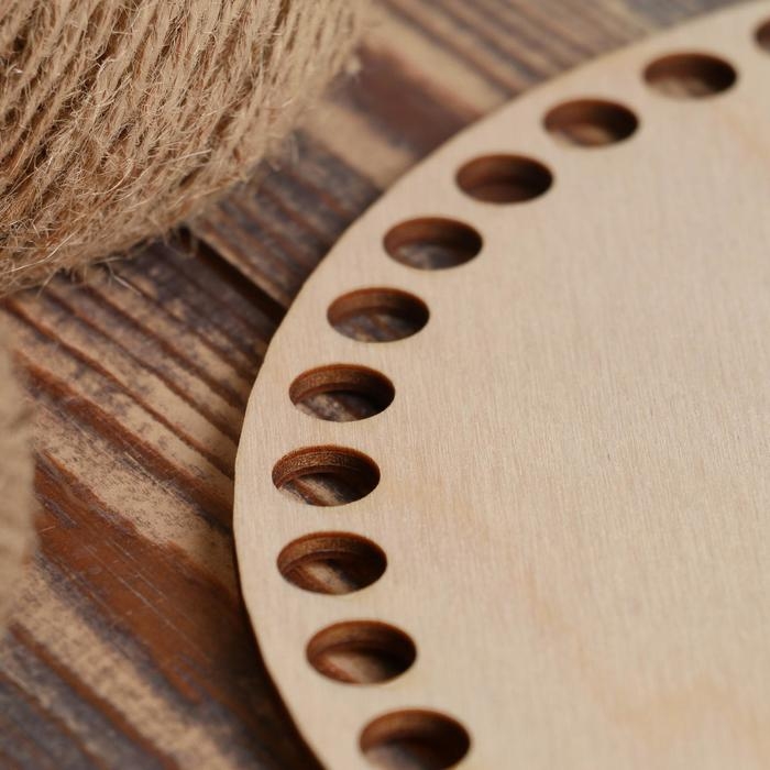 Заготовка для вязания Заготовка для вязания "Овал параллельный", донышко фанера 3 мм, 28×21 см, d=10мм