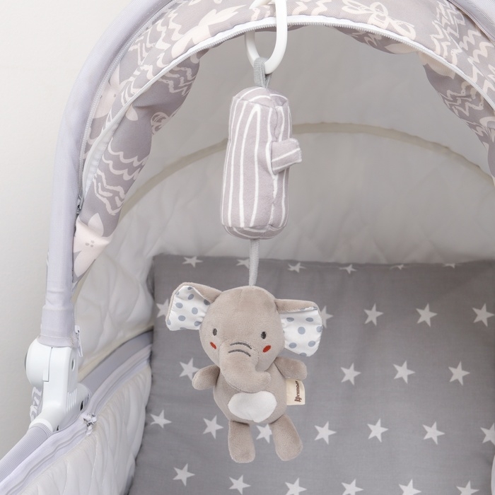 Подвеска - погремушка «Слоник Эли», с пищалкой, на кроватку, коляску, Крошка Я Подвеска - погремушка «Слоник Эли», с пищалкой, на кроватку, коляску, Крошка Я