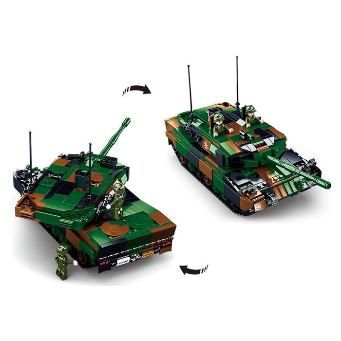 Конструктор Модельки «Боевой танк», 766 деталей Конструктор Модельки «Боевой танк», 766 деталей